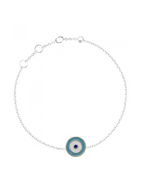 Pulsera suerte plata