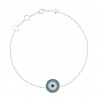 Pulsera Plata Ojo Turco