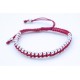 Pulesera Trenzada Fucsia + Bolas