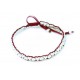 Pulsera Trenzada Roja + Metal Corazón