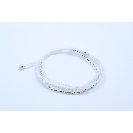 Pulsera 3 Vias Blanca