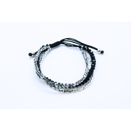 Pulsera 3 Vias Negra