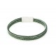 Pulsera Verde + Cierre Acero