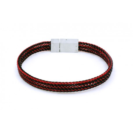 Pulsera Roja + Cierre Acero