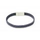 Pulsera Lila + Cierre Acero