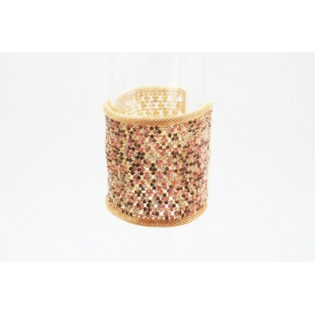 Brazalete Cristal + Gold