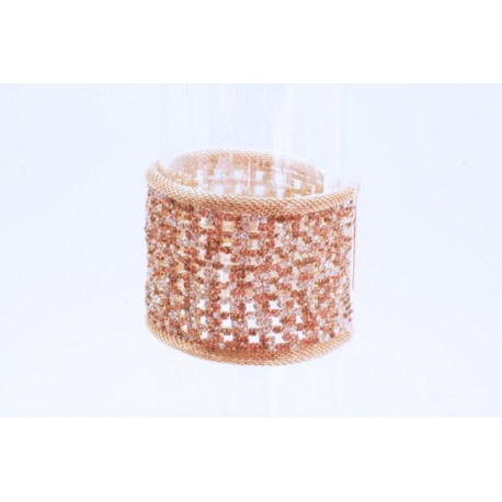 Brazalete Cristal + Gold
