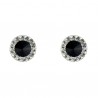Pendientes plata piedra y strass