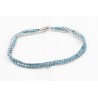 Pulsera Gold Color, 2 Tiras Simil Celeste