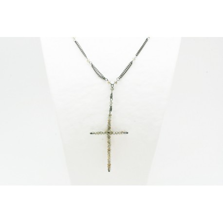 Cadena + Colgante Cruz Black Diamond