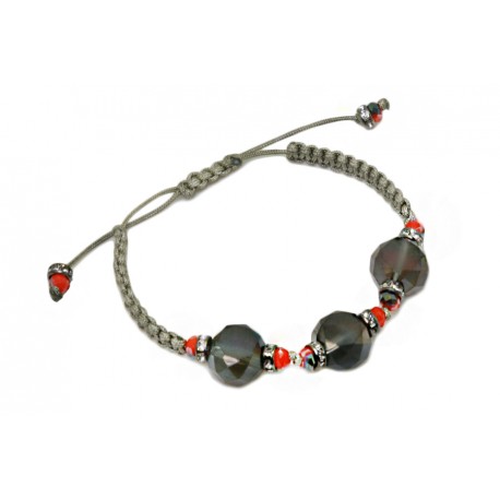Pulsera Trenzada Gris