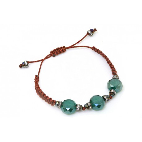 Pulsera Trenzada Marrón