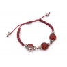 Pulsera Trenzada Roja