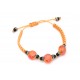 Pulsera Trenzada Naranja