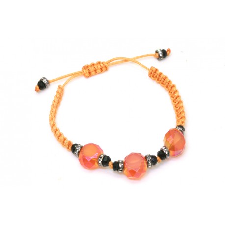 Pulsera Trenzada Naranja