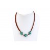 Collar Trenzado Marrón