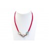 Collar Trenzado Fucsia