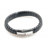 Pulsera Cuero + Cierre Acero
