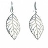 Pendientes plata hoja