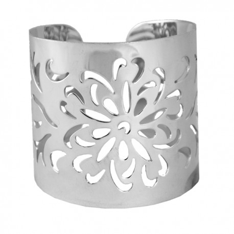 Brazalete ancho flor