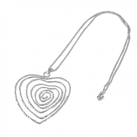Colgante corazón espiral