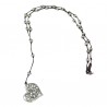 Collar cuerda corazón