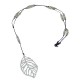 Collar cuerda hoja