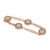 Pulsera rodio con eslabones de nácar