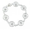 Pulsera plata atrapasueños