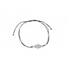 Pulsera Hilo + Mano Plata
