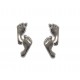 Pendientes plata pies bebé