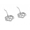 Pendientes plata corazón infinito