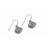 Pendientes plata concha