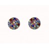 Pendientes piedras colores