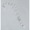 Collar perlas flor