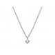 Collar rodio con colgante cristal Swarovski