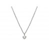 Collar rodio con colgante cristal Swarovski