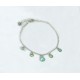 Pulsera cadena con colgantes cristal Swarovski