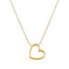 Collar  plata + colgante corazón