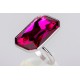 Anillo  Swarovski Fucsia
