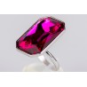 Anillo  Swarovski Fucsia