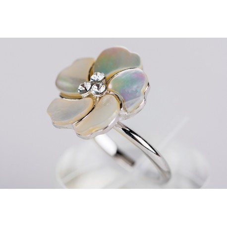 Anillo Swarovski Nacar y cristal