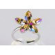 Anillo Swarovski Flor Luminus Green