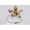 Anillo Swarovski Flor Luminus Green