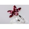 Anillo Swarovski Flor Anti Pink
