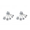 Pendientes plata abanico con cristales