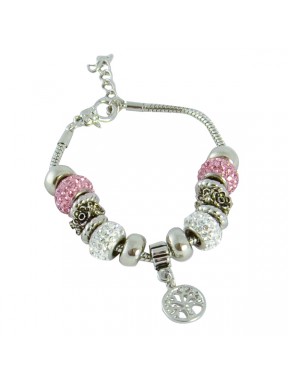 Pulsera Abalorios + árbol de la vida