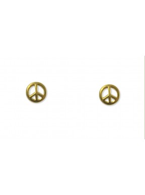 Pendientes Plata Simbolo Paz