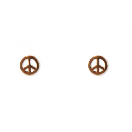 Pendientes Plata Simbolo Paz