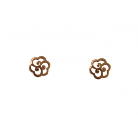 Pendientes Plata Flor